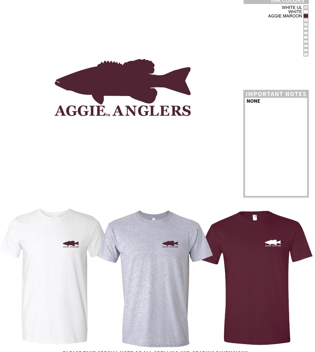 Aggie Anglers cowboy t - shirt